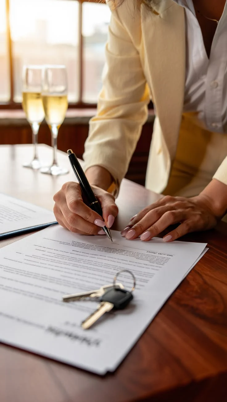 Firma de documentos para comprar un hogar